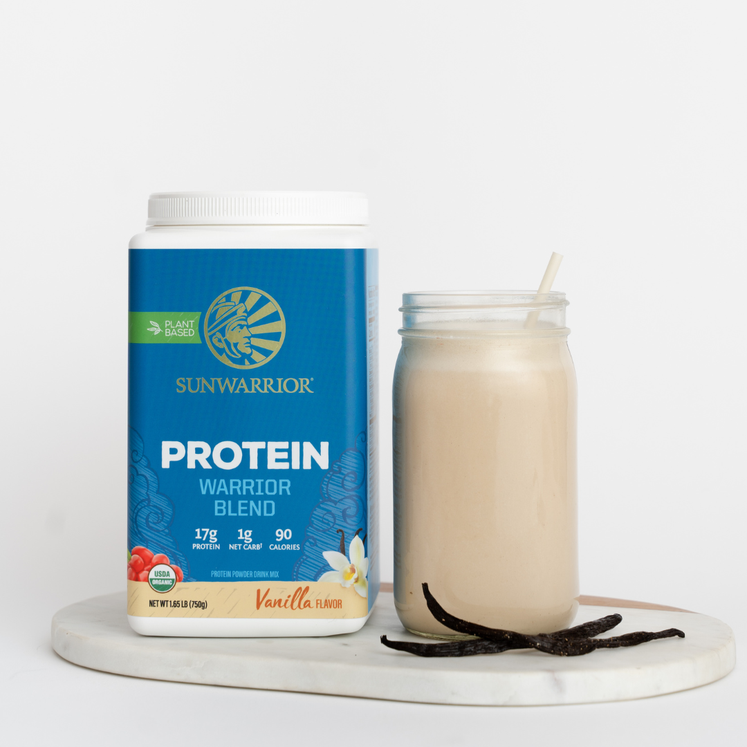 Warrior Blend Vanilla Pea Protein – Plant-Based Strength & Recovery (375g) Sunwarrior
