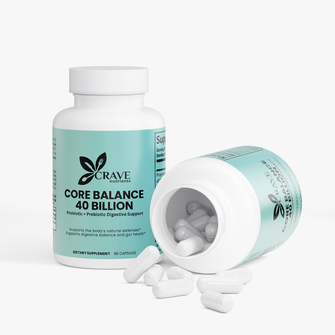 Core Balance 40 Billion - Probiotic + Prebiotic Digestive Support