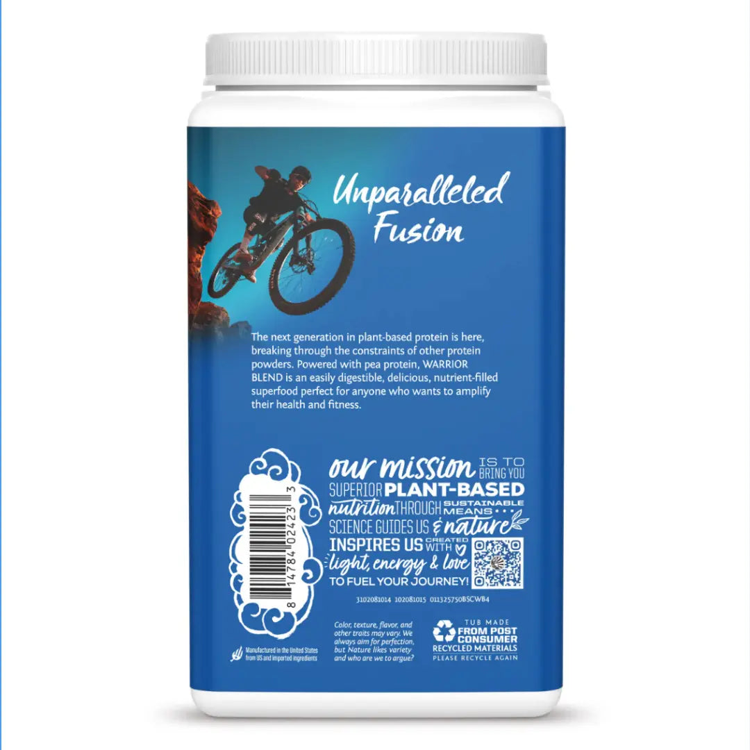 Sunwarrior - Warrior Blend Berry Shortcake Protein - Pea Protein Powder: 750g Sunwarrior