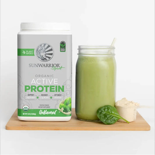 Sunwarrior - Unflavored Active Protein - Plant-Based, Gluten-Free Sunwarrior