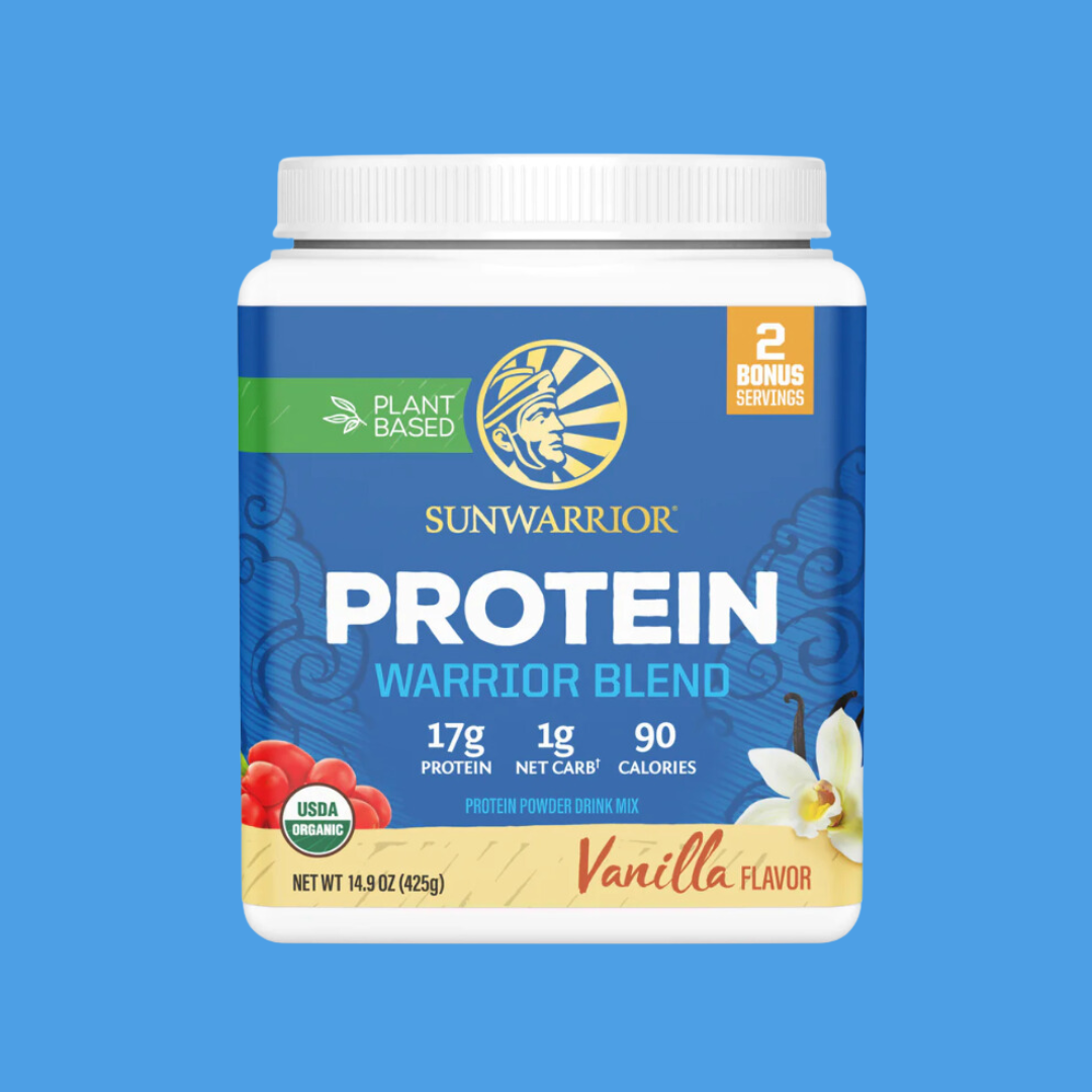 Warrior Blend Vanilla Pea Protein – Plant-Based Strength & Recovery (375g) Sunwarrior