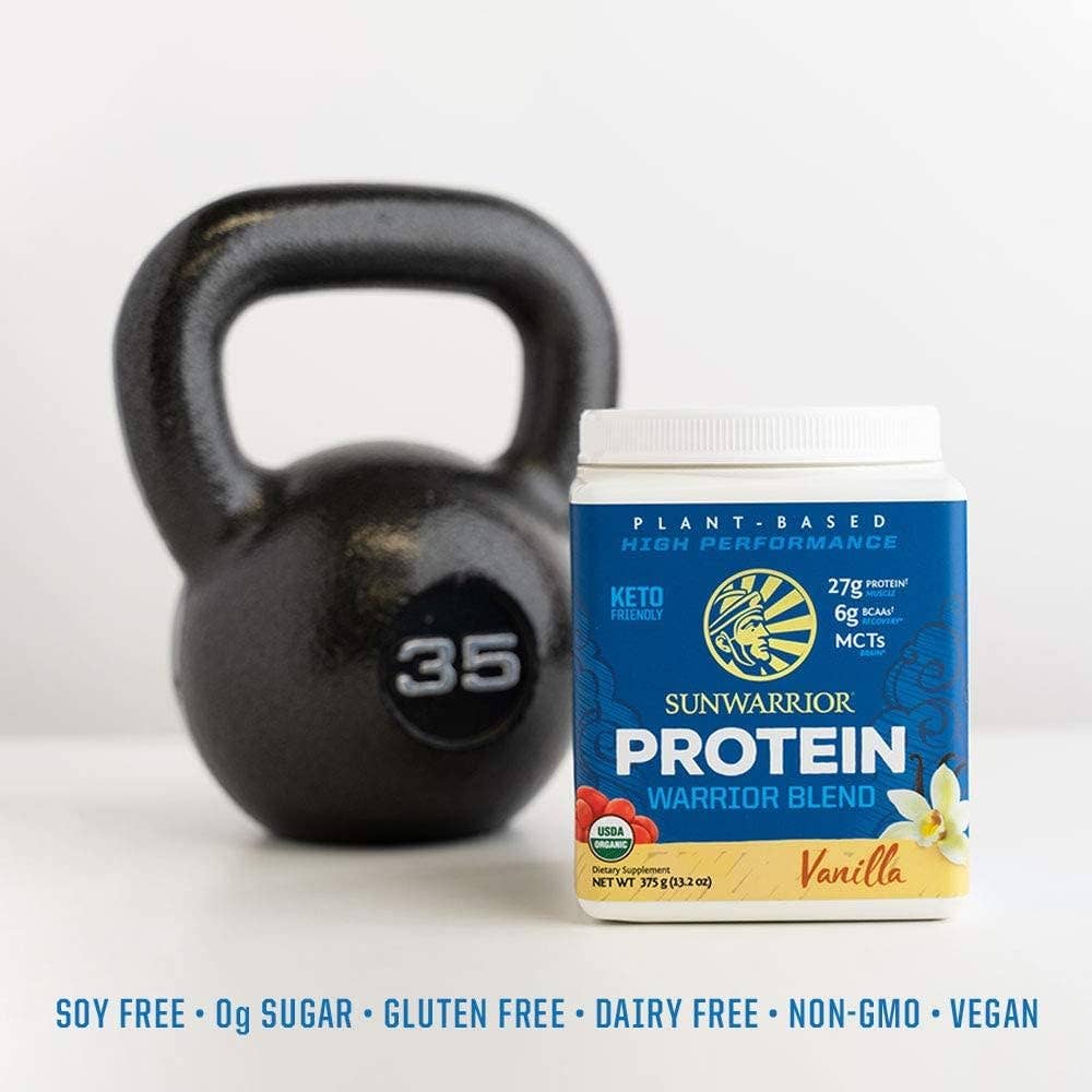 Warrior Blend Vanilla Pea Protein – Plant-Based Strength & Recovery (375g) Sunwarrior