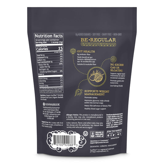 Sunwarrior - Be Well Prebiotic Fiber Powder Supplement - Organic Sunwarrior