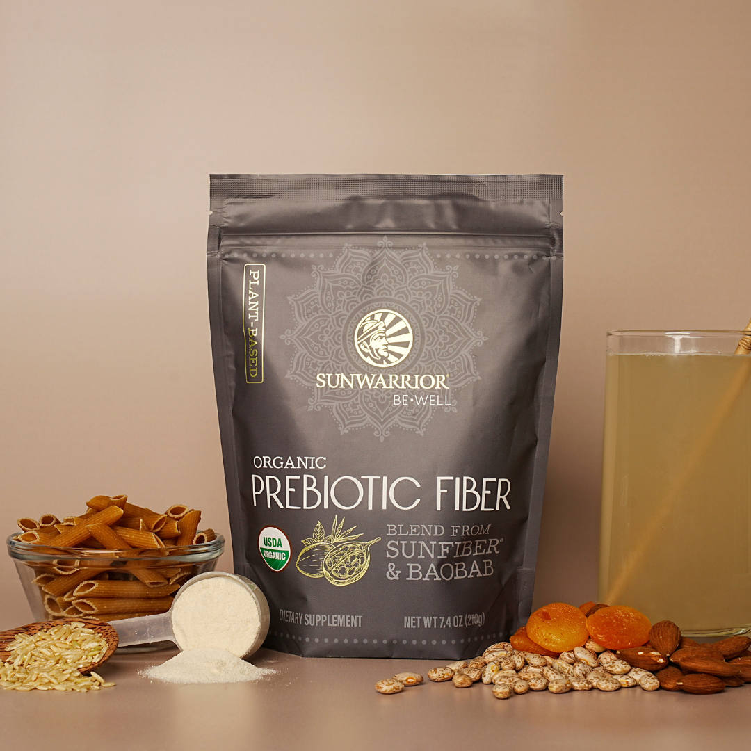 Sunwarrior - Be Well Prebiotic Fiber Powder Supplement - Organic