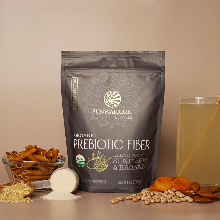 Sunwarrior - Be Well Prebiotic Fiber Powder Supplement - Organic