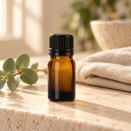 5 ml Amber Glass Bottles with Caps & Orifice Reducers | 12 Pack Go Natural 247