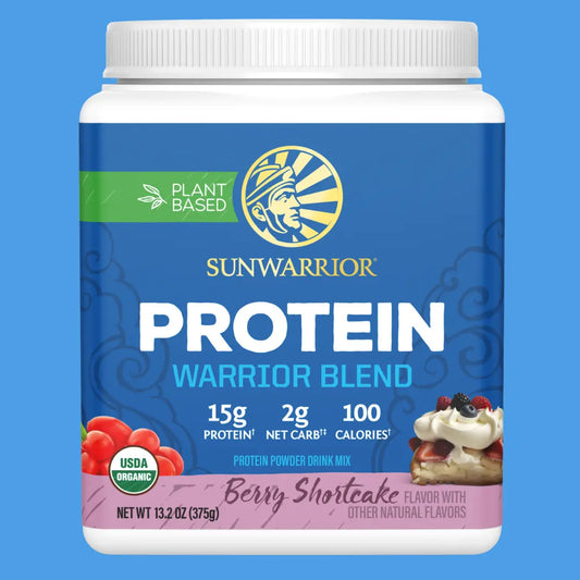 Sunwarrior - Warrior Blend Berry Shortcake Protein - Pea Protein Powder: 750g Sunwarrior