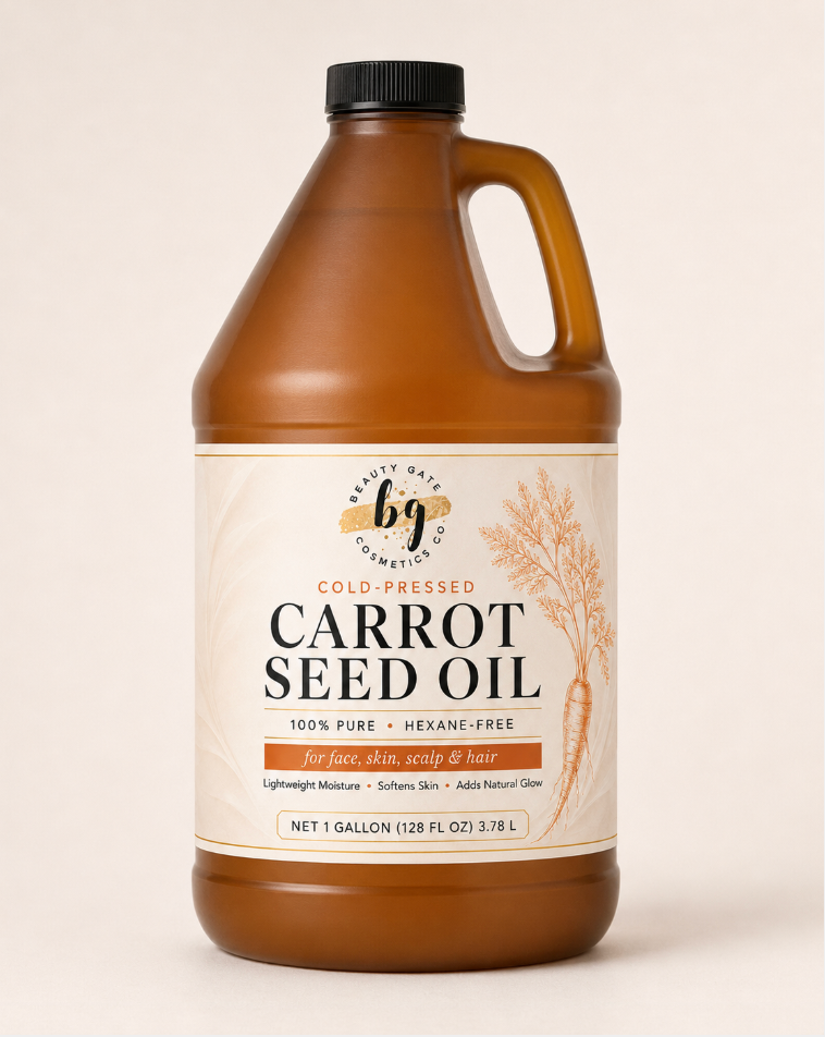 Carrot Seed Oil (Daucus carota) Cold-Pressed Brightening Face, Hair and Scalp Carrier Oil Beauty Gate Cosmetics / Fulfilled by Go Natural 247