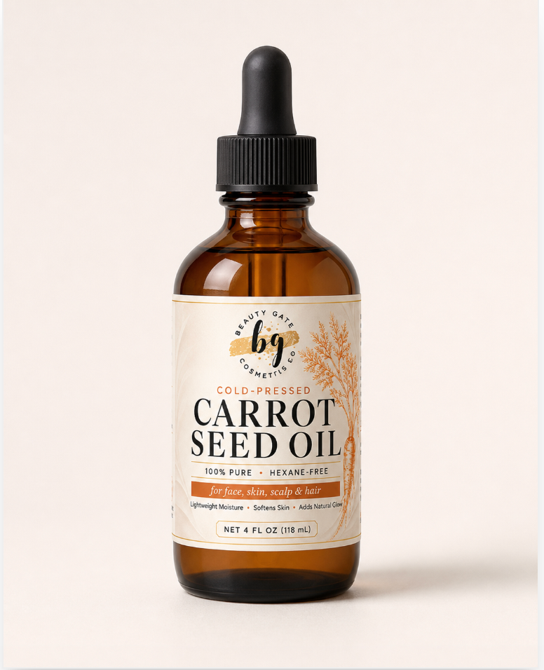 Carrot Seed Oil (Daucus carota) Cold-Pressed Brightening Face, Hair and Scalp Carrier Oil Beauty Gate Cosmetics / Fulfilled by Go Natural 247