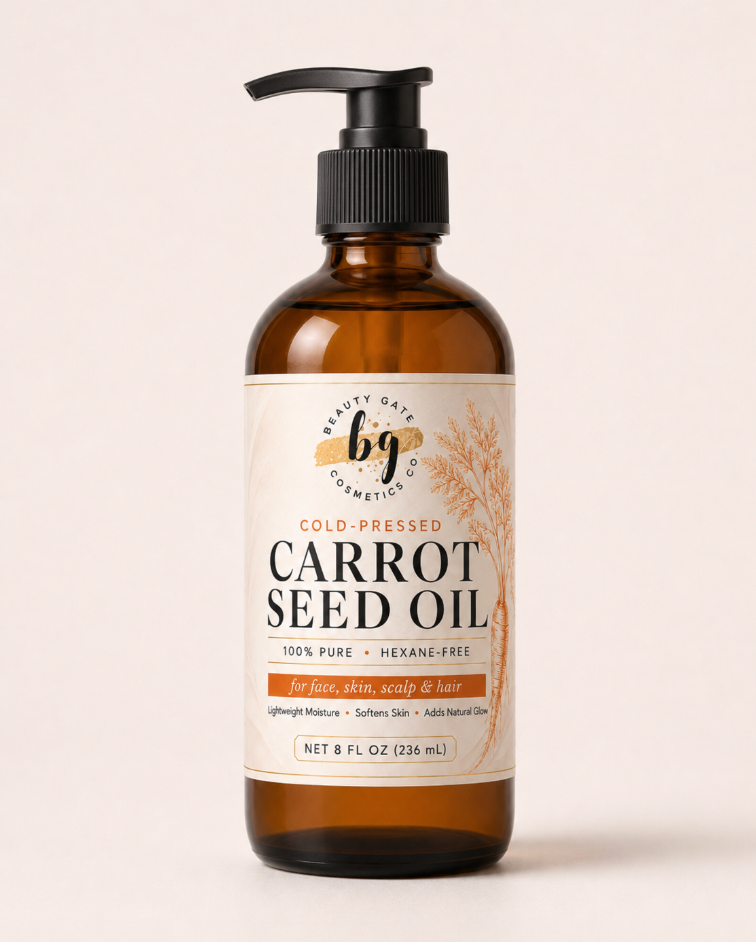 Carrot Seed Oil (Daucus carota) Cold-Pressed Brightening Face, Hair and Scalp Carrier Oil Beauty Gate Cosmetics / Fulfilled by Go Natural 247
