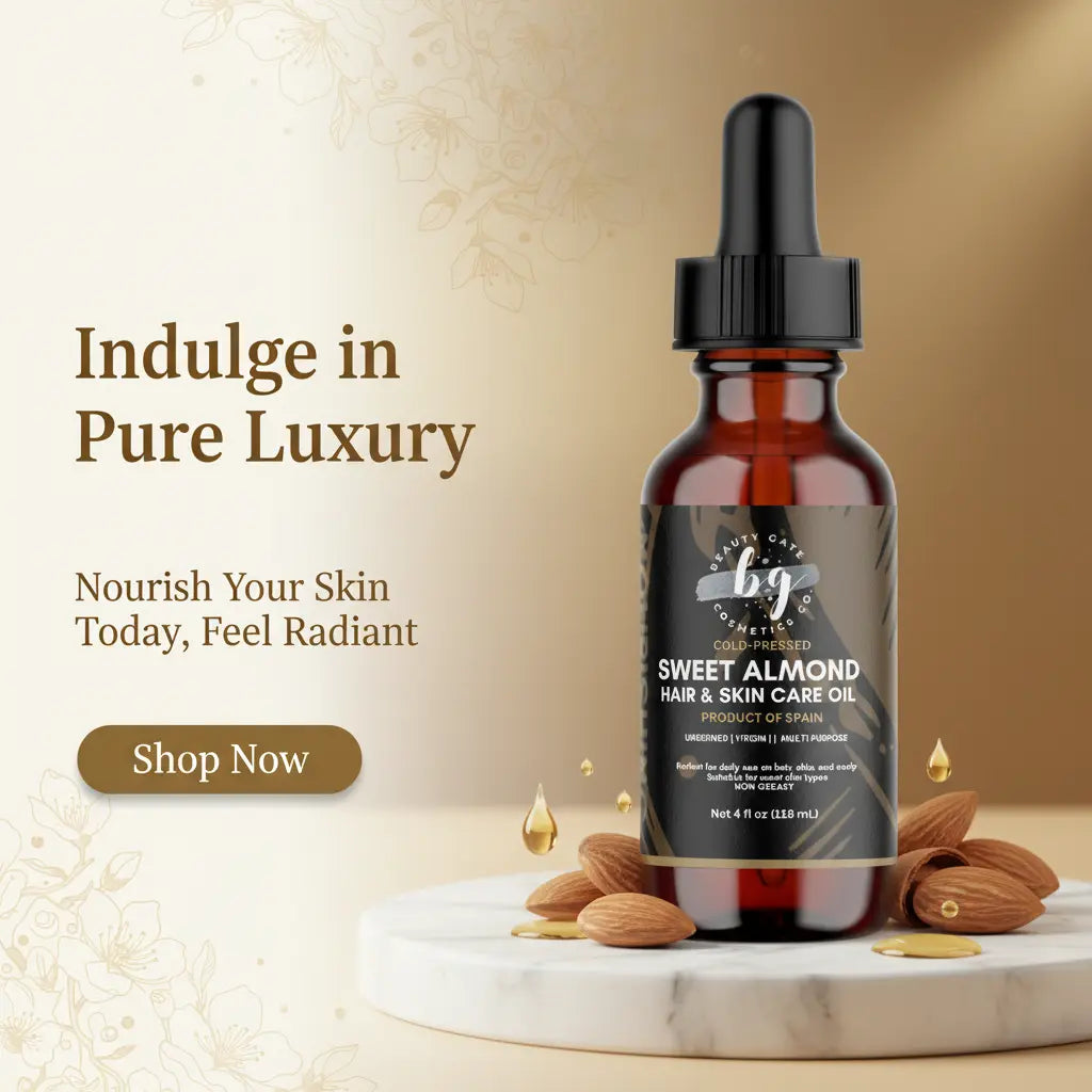 Beauty Gate Cold-Pressed Sweet Almond Oil - Hair & Skin Beauty Gate Cosmetics