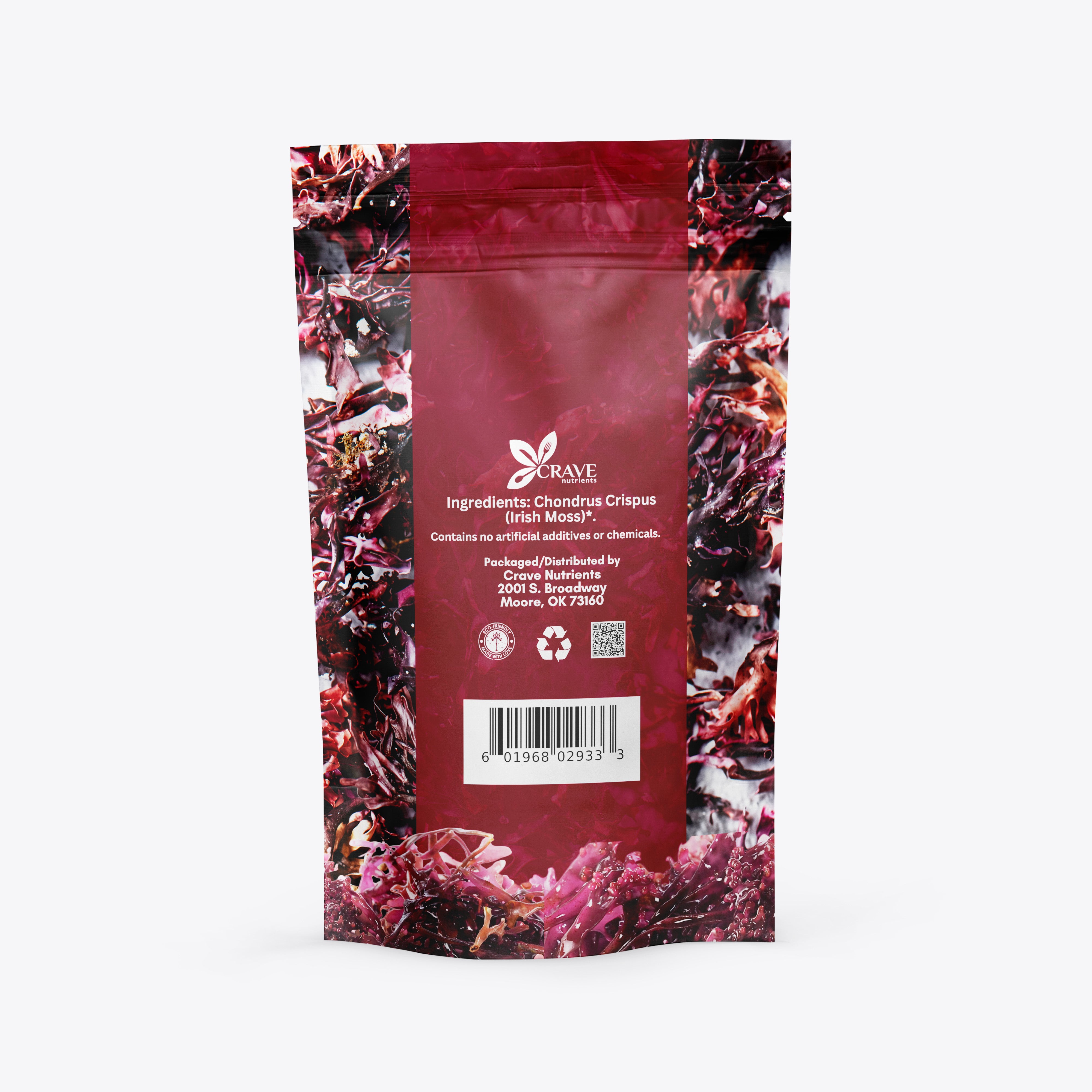 Pouch of Crave Nutrients Irish Moss.