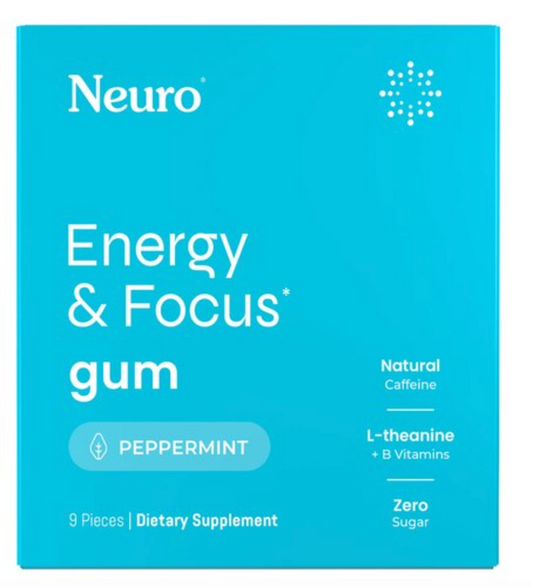 Neuro - Energy and Focus Gum | Extra Strength | Peppermint: 1 Pack Neuro