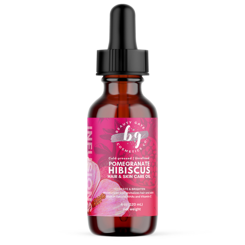 Pomegranate Hibiscus Oil for Hair & Skin - Antioxidant-Rich Moisture – Go Natural 247
