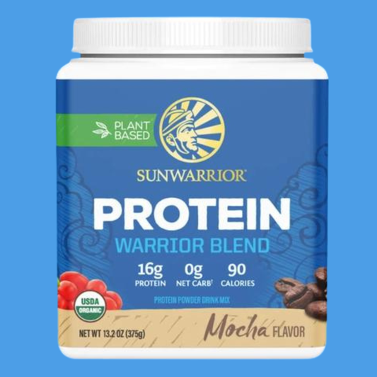 Sunwarrior - Warrior Blend Mocha Protein - Pea Protein Powder: 375g Sunwarrior