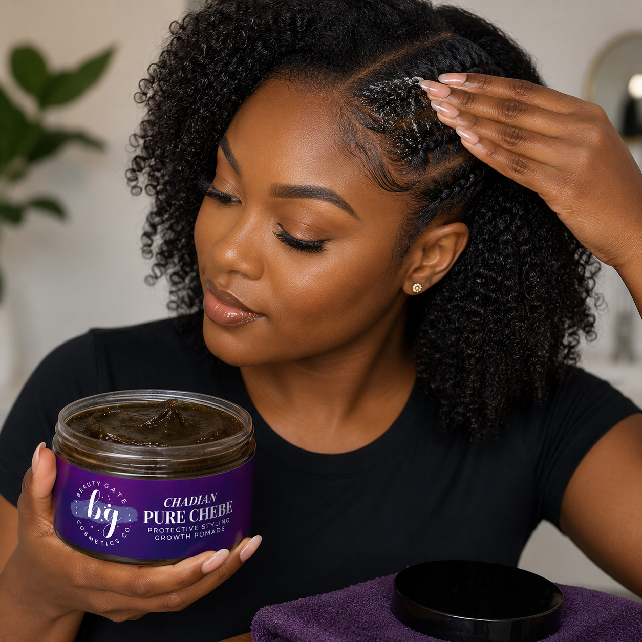 Beauty Gate Wild-Harvested Pure Chebe Pomade | Hair Growth & Length Retention Beauty Gate Cosmetics