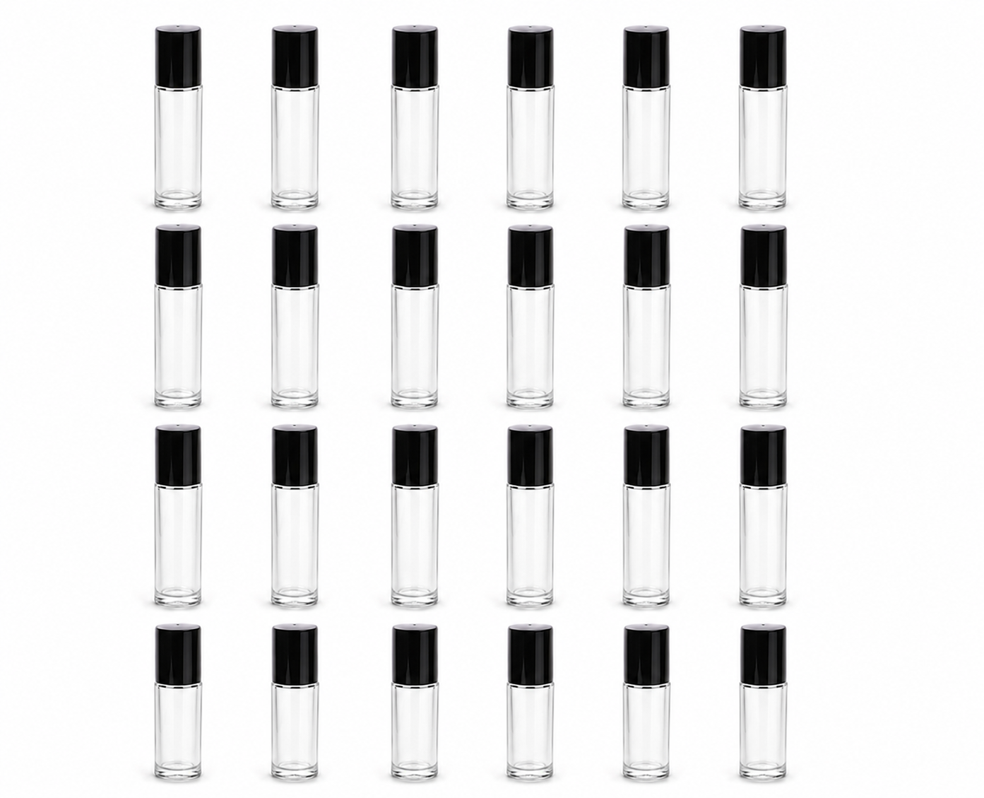 10 ml (1/3 oz) Glass Roll-On Bottles Set of 24 Go Natural 247