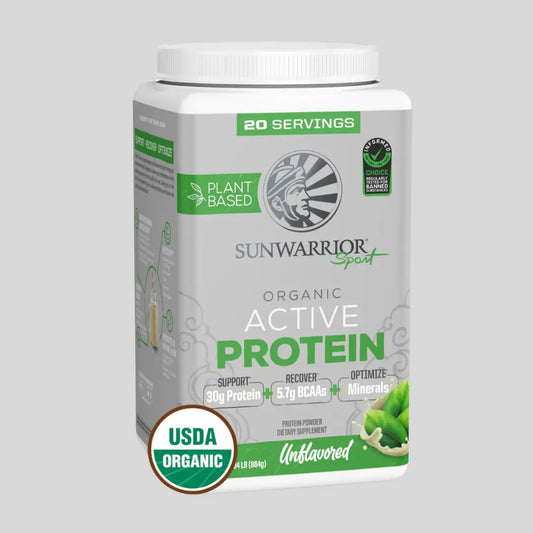 Sunwarrior - Unflavored Active Protein - Plant-Based, Gluten-Free Sunwarrior