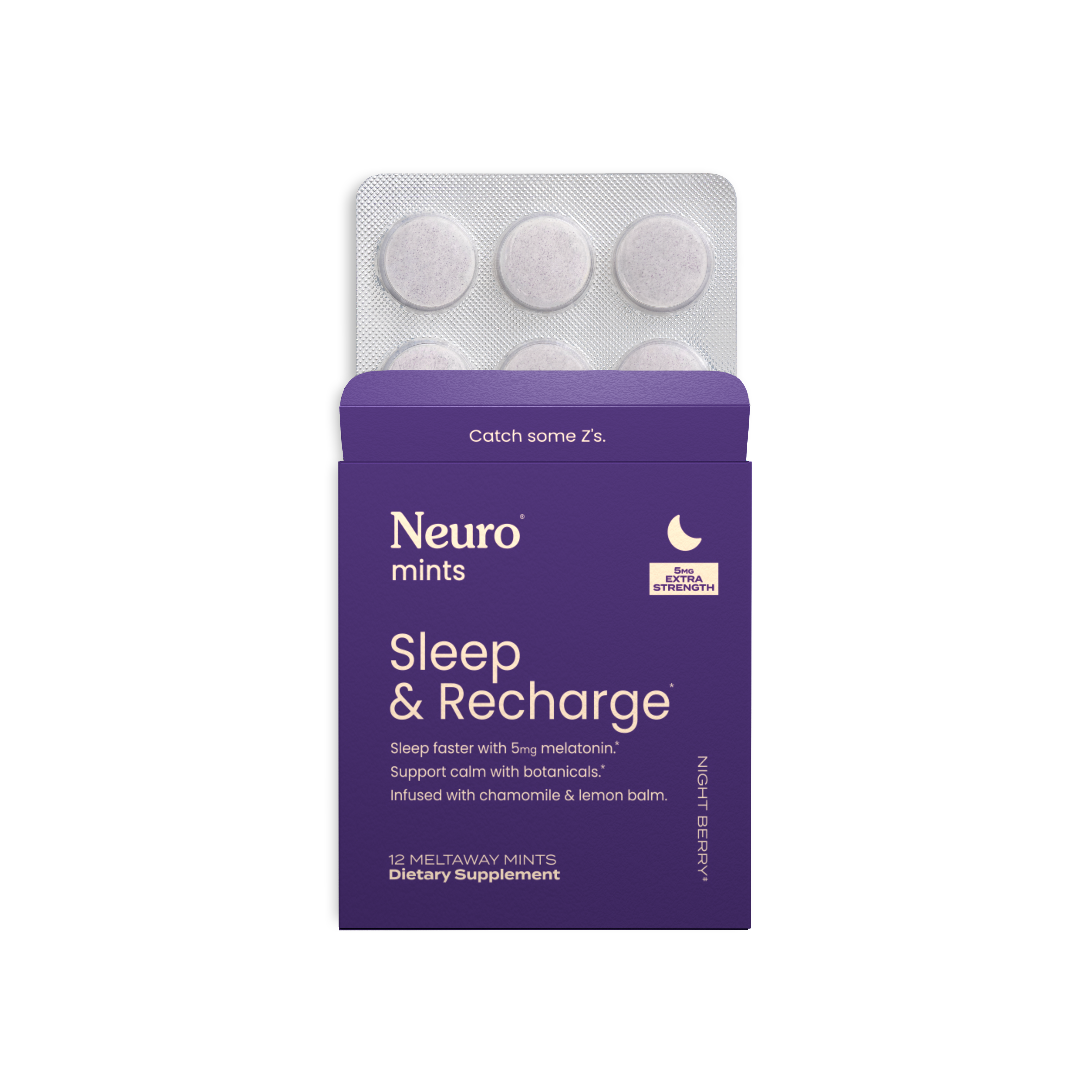 Neuro - Sleep and Recharge | Night Berry Flavor | Extra Strength Neuro