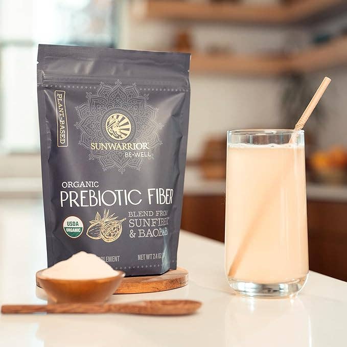 Be Well Plant-Derived Prebiotic Fiber Powder – Gut Health & Digestive Support Sunwarrior