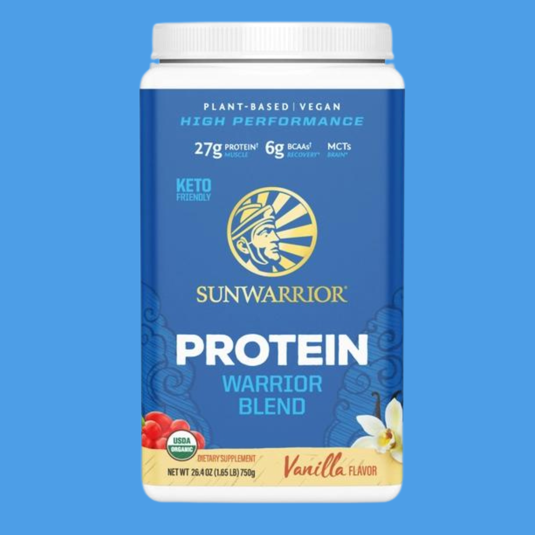 Warrior Blend Vanilla Pea Protein – Plant-Based Strength & Recovery (375g) Sunwarrior