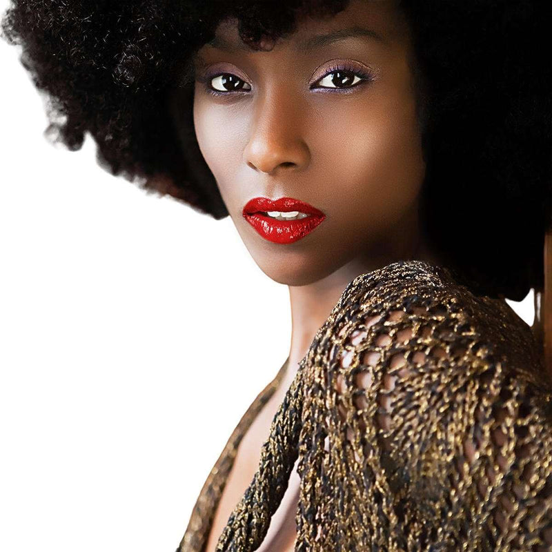 Kaneka Loc Human Afro Bulk Hair 8" back view – Go Natural 247
