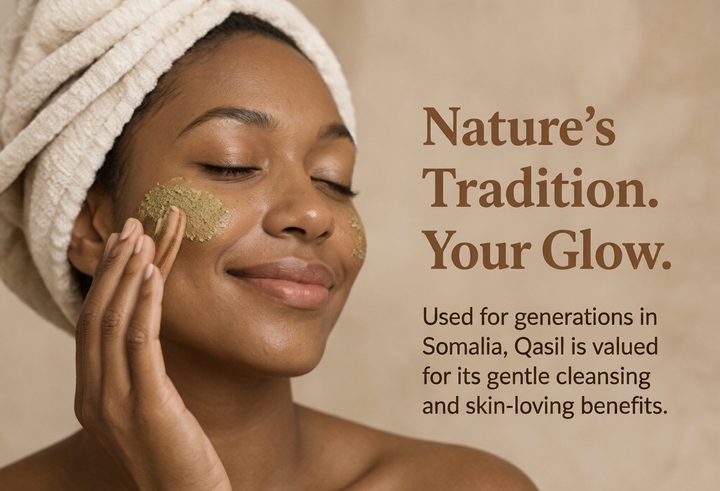 Woman applying Qasil