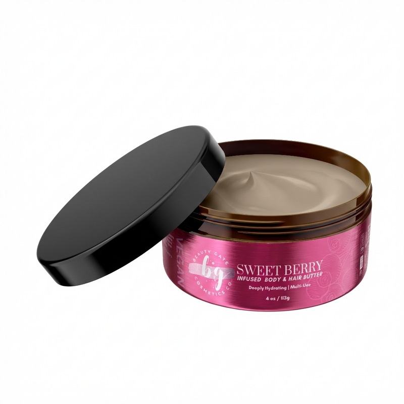 Sweet Berry Whipped Souffle for Body & Hair - Light Moisture Beauty Gate Cosmetics