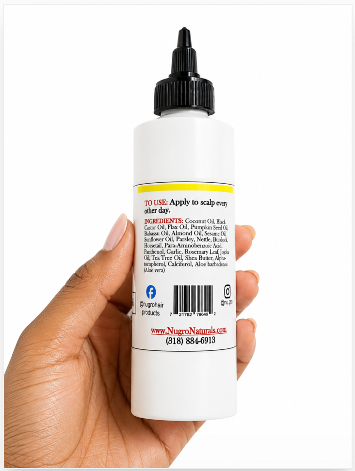 NuGro WildGro Hair-GRO Oil – Herbal Growth & Scalp Oil 4 oz NuGro