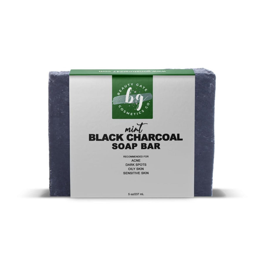 Beauty Gate Mint Black Charcoal Soap Bar - Go Natural 247