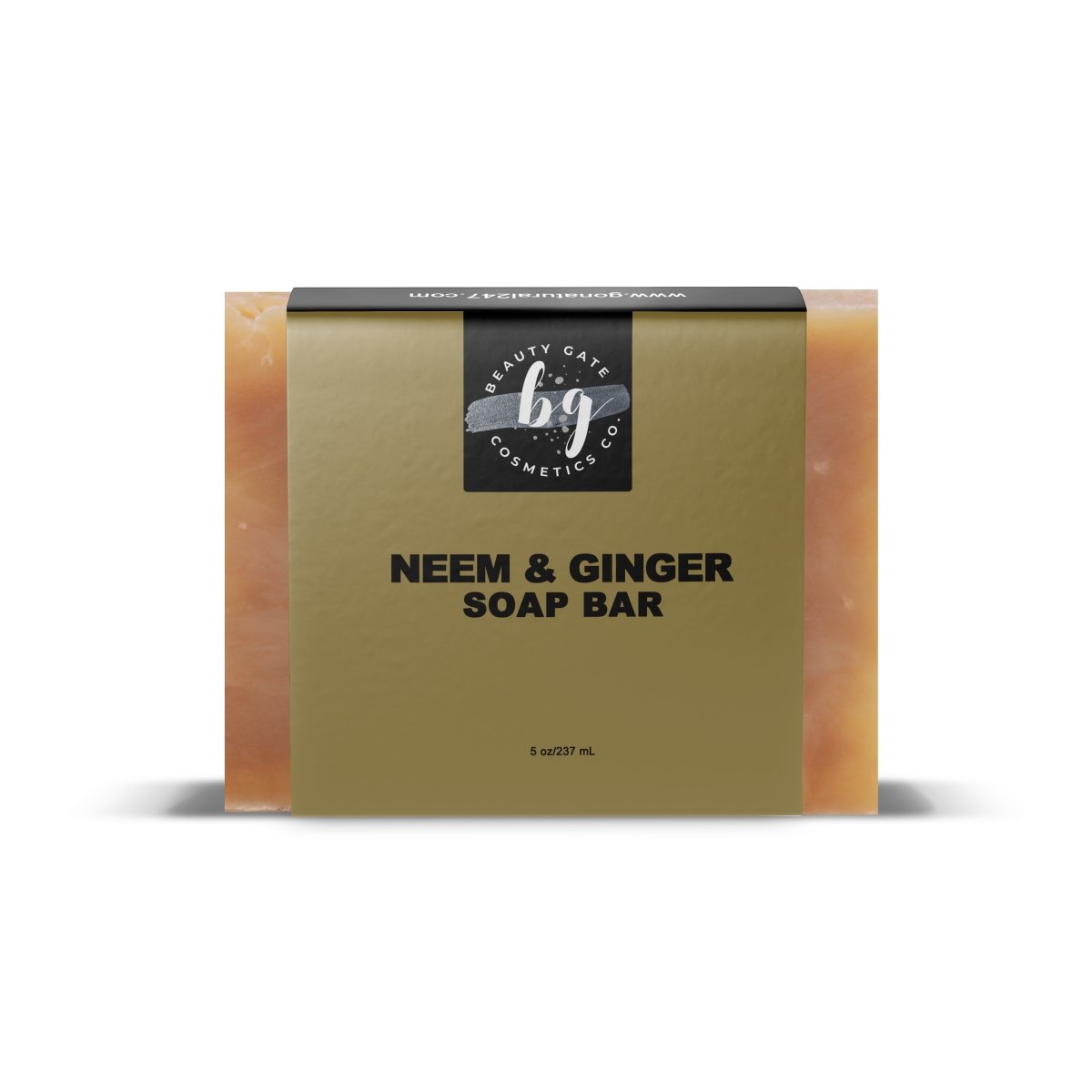 Beauty Gate Neem & Ginger Shampoo and Body Soap Bar - Go Natural 247