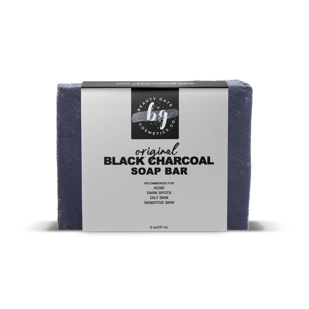 Beauty Gate Original Black Charcoal Soap Bar - Go Natural 247