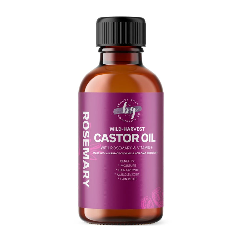Wild-harvest Castor Oil with Rosemary & Vitamin E – Go Natural 247