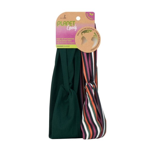 Bamboo Viscose Knot Headbands, Camilla Stripe (2 ct) – Go Natural 247